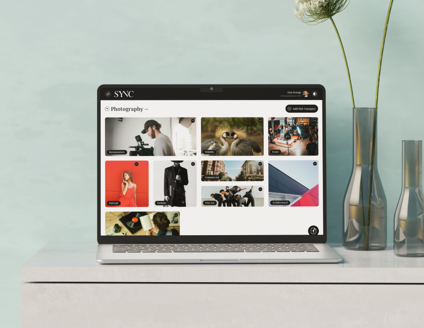 Sync Media Portal Laptop View